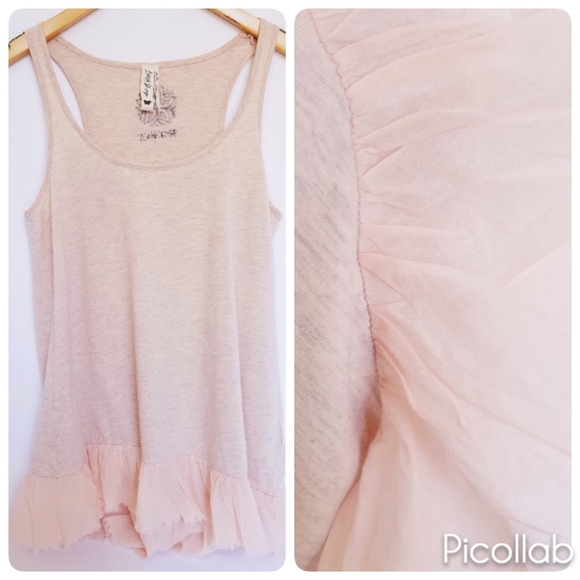 Anthropologie Tops - Anthropologie Black Sheep High/Low Ruffle Tank